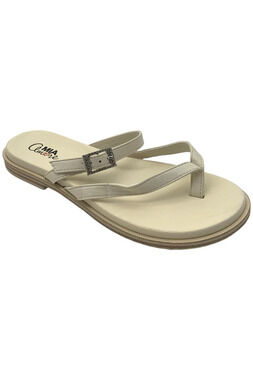 Mia Amore Women's Carrole Sandal Off White - Medium